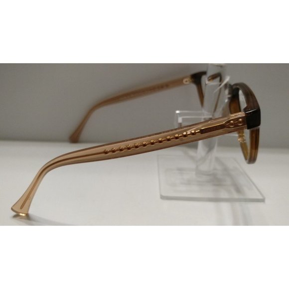 AUTHENTIC COACH HC6072 T 5328 BROWN GLITTER/CRYSTAL EYEGLASSES 52-17-135 - Picture 5 of 6